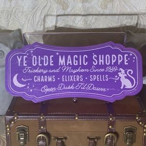 **SOLD On Mercari** Ye Old Magic Shoppe Halloween Wooden Sign